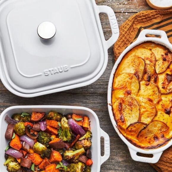 Staub Ceramics 4-PC Baking Set- White - Picture 5 of 14